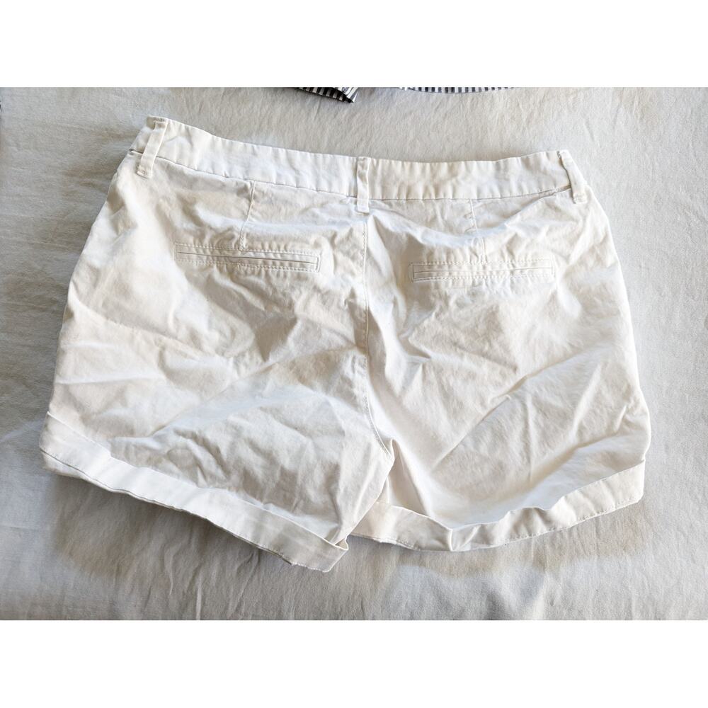 Old Navy Shorts Size 6 Lot Of 3 Bundle White Black Gingham Gray Stripes - Picture 10 of 14